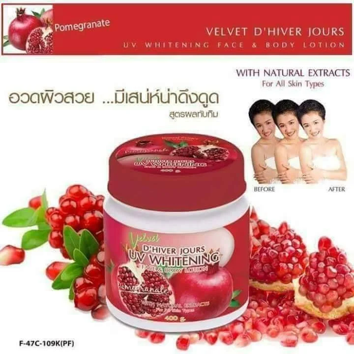 VELVET UV WHITENING FACE& BODY LOTION400g