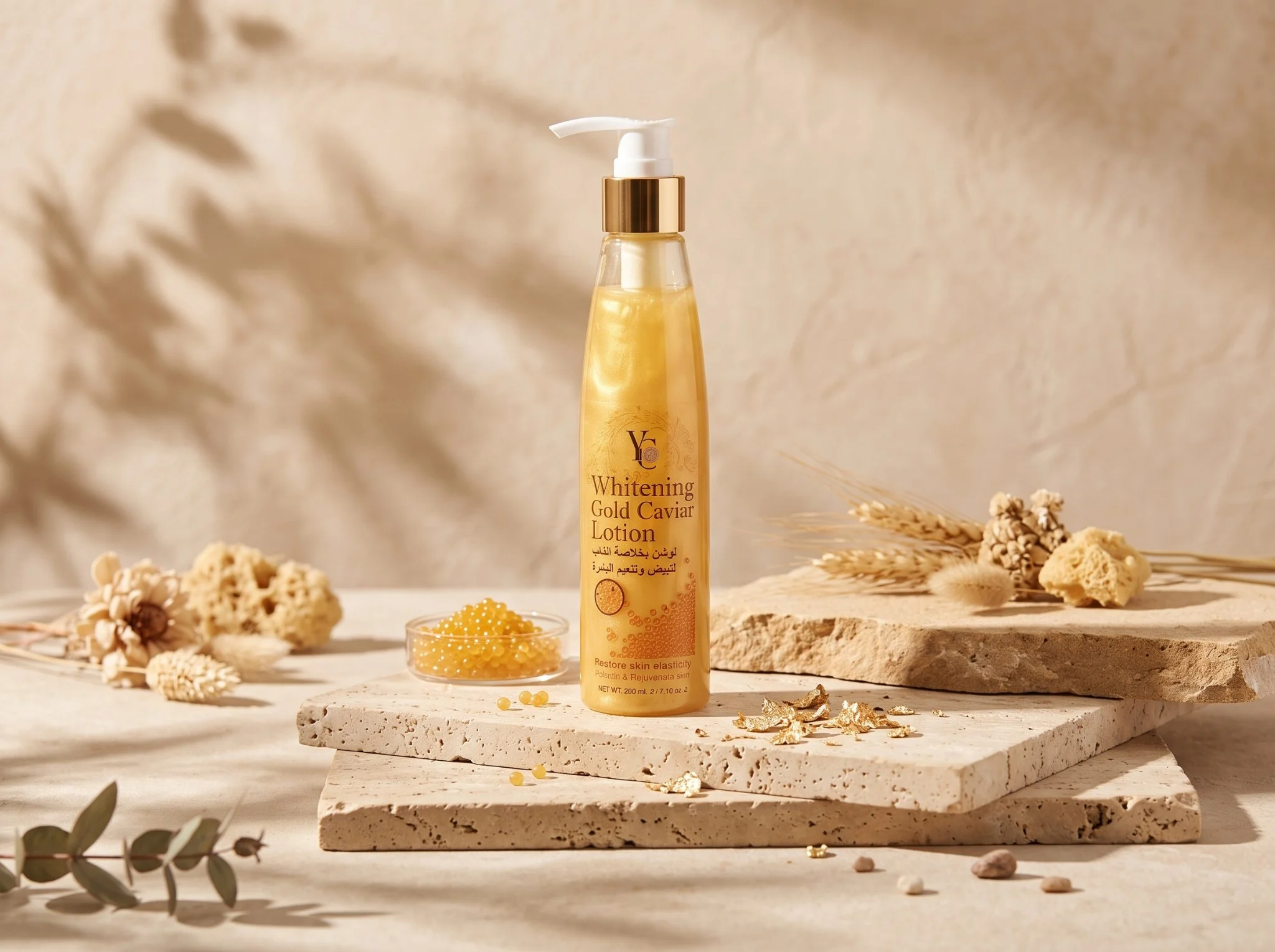 YC GOLD CAVIAR B/LOTION210ML
